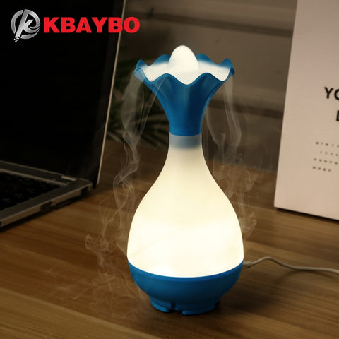 USB Air Humidifier Ultrasonic Aromatherapy Essential Oil Aroma Diffuser with LED Night Light Mist Purifier Atomizer for Home