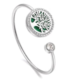 New Aromatherapy Bracelet Stainless Steel Aroma Diffuser Lockets Perfume Essential Oil Diffuser Bracelet Tree of Life Bracelets